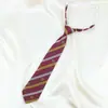 Jk Estilo Japonês Preguiçoso Sem Laço Elástico Gravata Borboleta Masculina Feminina Floral Versátil Foto de Formatura Escolar Listrada Tendência Universitária