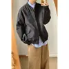 Chaqueta de aviador con cuello de béisbol de marca moderna japonesa para hombre y mujer, nueva para primavera y otoño, holgada, para exteriores, color liso, funcional, chaqueta de trabajo