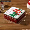 Caja de almacenamiento creativa de hierro forjado caja de embalaje de bocadillos de dibujos animados dulces caja de regalo de hojalata navideña utensilios de repostería al por mayor