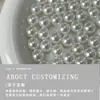 Pendientes de Perla Marca S, Tachuelas, Accesorios para Orejas, Hechos a Medida con Tu Propio Diseño, Plata Pura 999, Plata 925 DIY, Sensación de Alta Gama