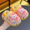 Armazém Jieyang - Pantufas Infantis de Algodão Panda, Pantufas Fofas de Inverno para Bebês, Meninos e Meninas, Pelúcia, Quentes, com Solado Grosso e Antiderrapante para Uso Interno