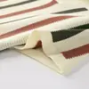 Polo de Punto Retro Americano con Cuello en V y Calado para Hombre, Manga Corta, Verano, Corte Holgado, Estilo de Alta Gama, Camiseta Fresca de Rayas de Media Manga