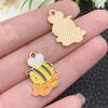 Mezcla de 20 colgantes de aleación DIY con forma de gota de aceite, accesorios de joyería, colgante de abeja, insecto, animal, pulsera, llavero, collar.