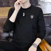 Sudaderas de otoño para hombre de estilo transfronterizo, sudadera de jacard con cuello redondo para hombre, ropa de otoño versátil y de moda casual, camisa de manga larga para hombre nueva y moderna