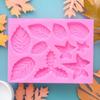 Molde Popular de Silicona Líquida con Forma de Hoja de Arce de Amazon Decoración de Pasteles Fondant Molde para Yeso Arcilla Resina