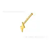 Piercing de Nariz em Liga de Titânio F136 Estrela Lua Cruz Borboleta Barra Reta Barra S Piercing de Nariz Personalizado Joia de Piercing em Titânio G23