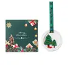 Vela perfumada, cera à base de plantas, castiçal, castiçal de Natal, vela sem fumaça para uso doméstico e interno, castiçal de vidro, peça decorativa criativa para restaurantes
