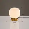 Lámpara de Mesa LED Minimalista Moderna Lámpara de Mesita de Noche para Niña Decoración de Estudio Luz Nocturna de Vidrio Luz Ambiental para Dormitorio