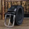 Cinturón de Cuero Vintage Hecho a Mano para Hombre Hebilla de Pin de Cuero Genuino Cinturón de Moda para Pantalones Capa Superior de Piel de Vaca Casual Cinturón Puro de Piel de Vaca