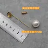 Broche material diy malla de cobre aguja de una línea aguja de punzar aguja para cuello base para corsage casero accesorios