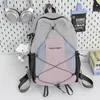 Mochila nueva de exterior ligera con bloques de color, unisex, estilo deportivo casual, gran capacidad para viajes y senderismo