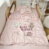 Juego de Tres Piezas de Edredón de Verano de Seda Lenzing Tencel Clase A para Niños con Bordado de Dibujos Animados, Edredón de Verano para Bebé, Jardín de Niños, Aire Acondicionado