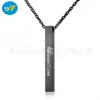 Colgante Personalizado Estilo Ins Europeo y Americano Pilar Largo Geométrico Versátil Acero de Titanio de Alta Gama Joyería para Hombres y Mujeres