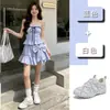 Zapatillas de Entrenamiento Alemanas con Pedrería para Mujer 2026 Verano Nuevas Casual Versátiles Modernas Zapatillas de Papá Suela Gruesa Malla Transpirable Tenis