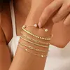 Comércio Exterior Transfronteiriço Terno Joias Pulseira Personalizada Nova Liga Combinação Pulseira Conjunto de Seis Peças Venda Quente