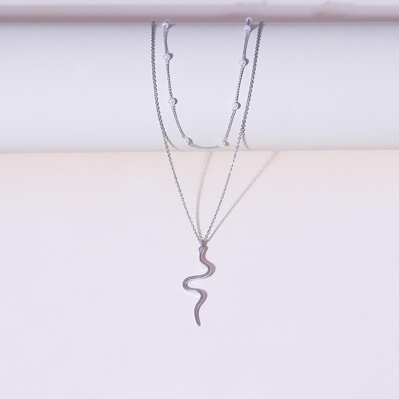 修1珍珠小蛇套链