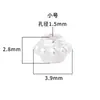 Plata de Ley S925 Cuentas de Engranaje Plata Lisa Cuentas Sueltas Separador Pulsera DIY Collar Cuentas de Buda Accesorios de Plata 4mm