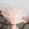 Copos de Nieve Perla Ola Tul Plisado Ola Tul Ramo Floral Forro Red de Flores Arte Floral Empaque Mayoreo