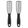 Lixa de Pé de Aço Inoxidável de Dupla Face, Pedra Pomes de Pedicure de Borracha e Plástico, Ferramenta para Remover Pele Morta dos Pés, Lixadeira de Pé, Removedor de Calos