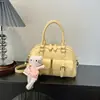 Bolsa Boston de mujer con múltiples bolsillos, nueva textura de cuero suave, para llevar en la mano y cruzada, adecuada para ir al trabajo y para estudiantes, bolsa tipo almohada