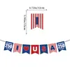 Decoraciones para Fiesta de Celebración del 250 Aniversario Americano Bandera del Día de la Independencia Globos Ventilador de Papel Set de Flores Venta al por Mayor Personalización
