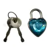 Especialmente Diseñado para en Stock, Moderno, Versátil, Exquisito y Hermoso Candado en Forma de Corazón de Diamante de Colores, Candado de los Deseos, Candado de Amor