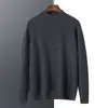 Suéter de Cachemira de Cuello Alto Nuevo para Otoño e Invierno Suéter de Lana Grueso Cálido para Hombre Capa Base Invierno Suéter de Cachemira de Cabra para Hombre