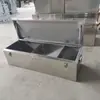 Caja de herramientas de acero inoxidable caja de almacenamiento engrosada maletero de almacenamiento para coche grande a prueba de polvo e impermeable caja de almacenamiento cuadrada