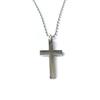 Collar de cruz simple personalizado estilo coreano elegante mini cruz cadena para suéter moderna cadena para hombre y mujer