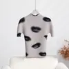 Qualidade de Loja Série Pleated Top Miyake me Feminino Manga Curta Gola Meia-alta Camiseta Moda Verão Feminino Novo Estilo