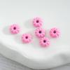 Cuentas de calabaza de aleación de 8 mm con agujero para hilo de color pintado, cuentas sueltas para bricolaje, cadena para teléfono móvil, pulsera, collar, llavero, accesorios de joyería