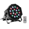 Luz de Escenario 18 10W barra de luces par controlada por voz luz de superficie para actuación de boda luz LED de ambiente colorido lámpara estroboscópica