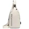 Bolsa de peito masculina transfronteiriça, bolsa de ombro leve, grande capacidade, à prova d'água e resistente ao desgaste, adequada para viagens curtas, bolsa transversal portátil