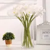 Flor de calla mini artificial transfronteriza flor falsa flor de seda flor para ramo de boda adornos de decoración del hogar venta al por mayor