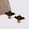 Dibujos Animados Transfronterizos Nueva Serie de Halloween Aleación Esmalte Accesorios DIY Calavera Ambiente de Fiesta Adorno Colgante