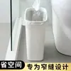 Papelera de Relleno para el Hogar Cocina Sala de Estar Ranura Barril de Plástico Baño Especial Rectangular sin Tapa Portarrollos de Papel Higiénico