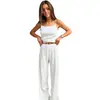 Pijama Tricotado Jacquard de Coração Estilo Novo Primavera e Verão Europeu e Americano com Alças e Calça Longa, Conjunto de Duas Peças Elástico, Roupa de Dormir Feminina Macia