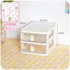 Caixa de Armazenamento para Papelaria Transparente de Mesa Gaveta para Miudezas Porta-Canetas Tipo Gaveta Gabinete Cosméticos Fita Adesiva Acessórios de Cabelo Crianças Prateleira Pequena de Armazenamento