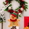 Decoraciones Navideñas Muñeco de Jengibre Creativo Colgante Pequeño Muñeco Hombre Galleta Colgante para Fiesta Árbol de Navidad