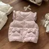 Liquidação de Outono ProfundoConjunto de Roupa para Bebê Menina Jaqueta de Penas 90 Penas de Pato Branco