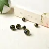Ágata natural vintage bronceado seis caracteres mantras cuentas sueltas cuentas redondas accesorios hechos a mano con cuentas Accesorios de joyería Diy cuentas