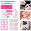 Novo conjunto de tesouras para unhas conjunto de ferramentas para unhas atacado tira para lixar unhas Esfoliante Profissional conjunto completo de nail art