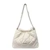 Bolso de Hombro Rígido con Bordado de Rombo Transfronterizo, Nuevo Bolso de Hombro con Cadena de Moda, Bolso Cubo Estilo Bolsa de Basura