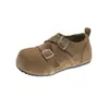 2026 Zapatos Birkenstock Retro de Suela Gruesa para Mujer Otoño Nuevo Estilo Slip-on Persona Perezosa Versátil Zapatos Individuales para Mujer Zapatos Casuales Zapatos de Primavera y Otoño