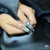 Joias de Arte para Unhas Smurf de Alta Qualidade Lago Azul Cuilan Raso Quadrado Gordo Doce Coração Torto Fundo Pontiagudo Alienígena Broca de Arte para Unhas Multi-corte