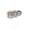 Accesorios de Acero Inoxidable 316 de Venta Caliente Transfronteriza, Tubería Imperial 1/4"-1" Terminal Rosca Macho Conector Acampanado 37 grados