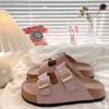 Pantuflas de Suela Gruesa para Mujer, Zapatos Birkenstock para Mujer, Pantuflas Francesas Birkenstock de Verano para Mujer, Nuevas Sandalias de Exterior 2025, Gama Alta