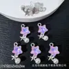 Colgante de Estrella de Cinco Puntas Incrustada de Diamantes Perla de Imitación Materiales para Pulsera de Cuentas, Collar, Pendientes DIY Accesorio Versátil