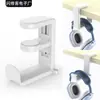 Soporte de Auriculares de Resina con Cabezal Giratorio de 360 Grados para Auriculares con Micrófono Soporte para Auriculares Tipo Pinza de Escritorio Soporte para Auriculares