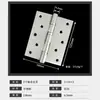 Bisagra de Piano de Apertura Plana de Acero Inoxidable Puerta de Madera Hoja Suelta Plegable Engrosada Bisagra Pesada 204 Silenciosa 304 Accesorios de Ferretería